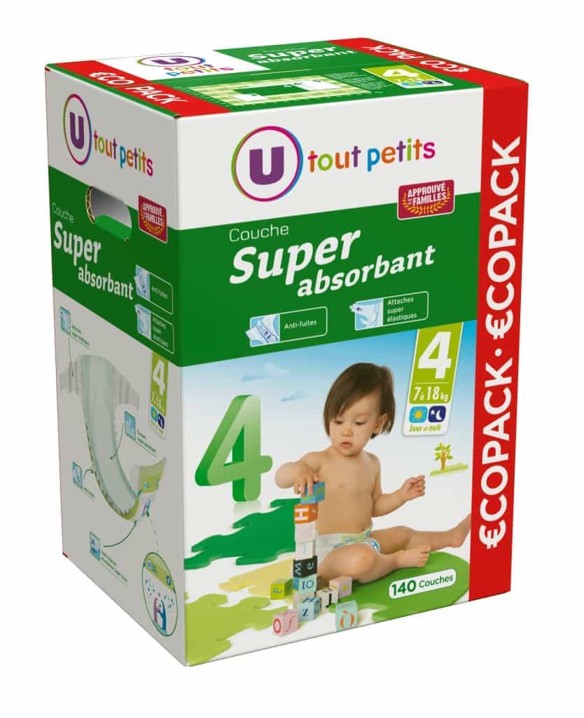Couche Super absorbante Système U Approuvé par les Familles 2017