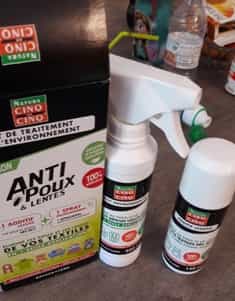 Anti-poux & Lentes Kit de traitement de l'environnement Cinq sur Cinq