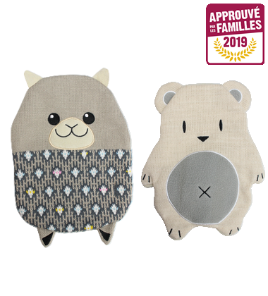 Bouillotte sèche en forme de peluche Koala, graines de blé et lavande