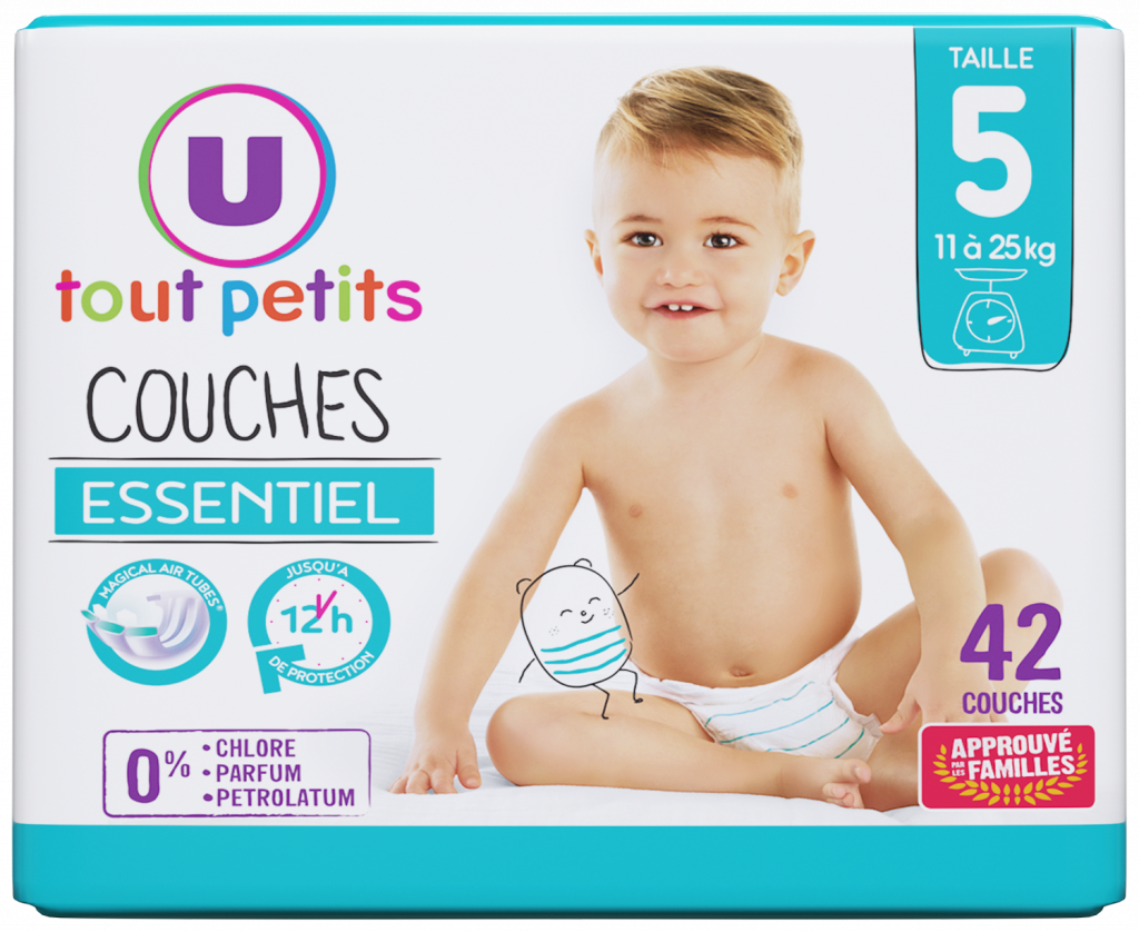 Couches-Culottes bébé tailles 4 8-15kg X22 - Super U, Hyper U, U