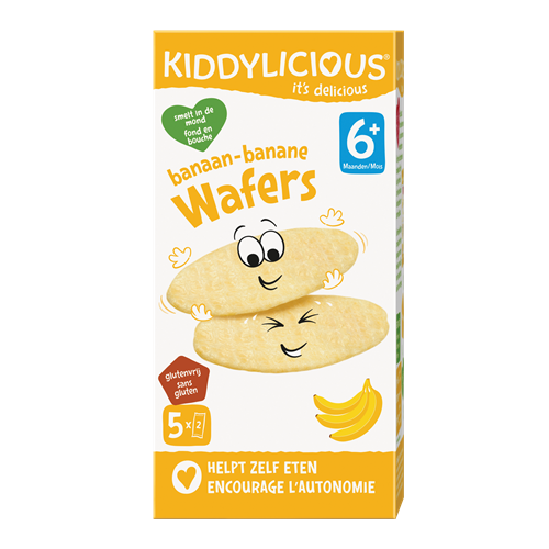 Kiddylicious Wafers banane - Approuvé par les Familles