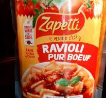 test ravioli pur boeuf Zapetti approuvé par les Familles