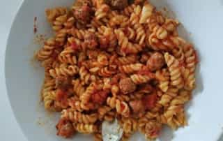 test zapetti fusilli boulettes de boeuf approuvé par les familles 2022