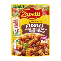 Fusilli boulette de boeuf Zapetti Approuvé par les familles 2022