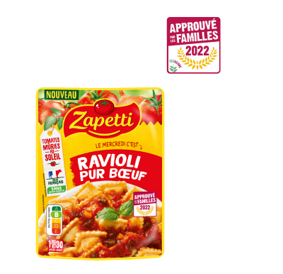 Zapetti Ravioli Pur Boeuf Approuvé par les Familles 2022