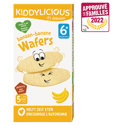 Kiddylicious Wafers banane - Approuvé par les Familles