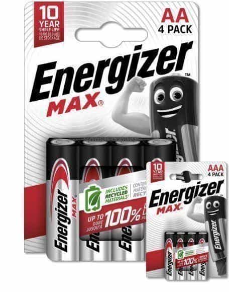 Piles Energizer MAX lauréat Approuvé par les Familles
