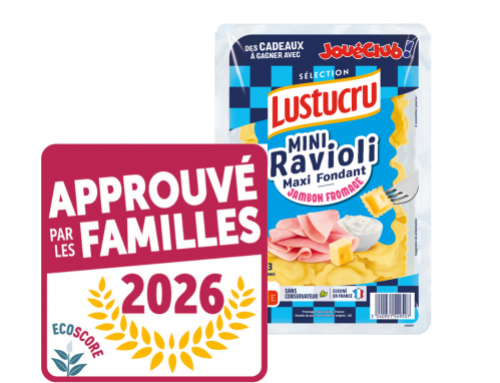 LUSTUCRU Mini Raviolis (frais) au jambon-fromage
